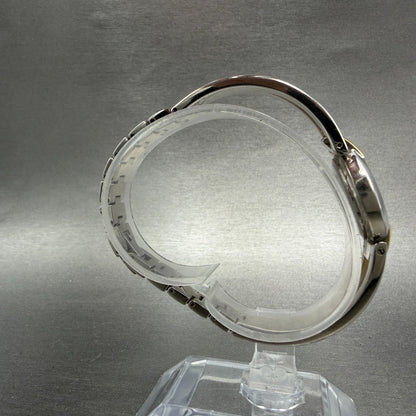 Bulova Watch Women 22mm MOP Dial Two Tone Round 98T80 Bangle New Battery JKLASD8