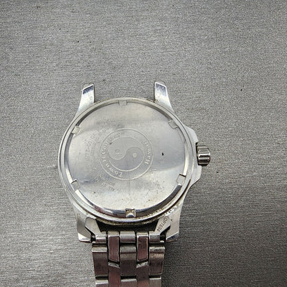 Orient Town & Country Dive Watch Men 38mm Black Dial Steel Date Round New Batt9