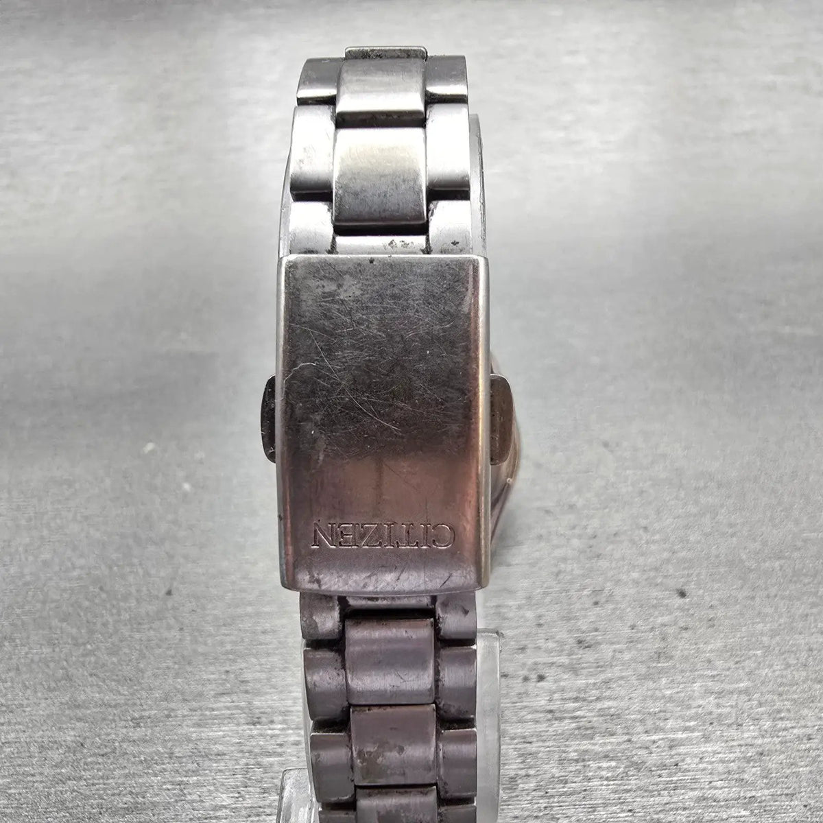 Citizen Eco-Drive Watch Women 27mm Black Dial Titanium Date E011-S068479 Runs7