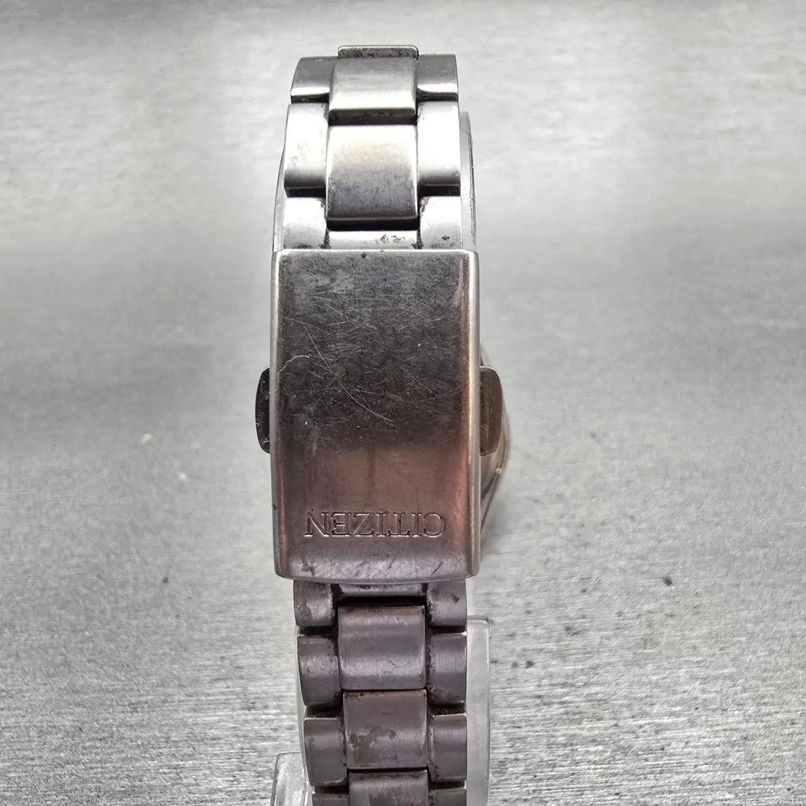 Citizen Eco-Drive Watch Women 27mm Black Dial Titanium Date E011-S068479 Runs7