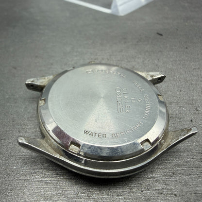 Seiko SQ Watch Men 37mm White Dial Silver Tone Date Round 7545-7009 PARTS11