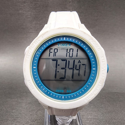 Timex Ironman Essential 30 Watch Women 42mm Digital White Case Round New Battery0
