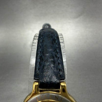 Seiko Lucent Watch Women 22mm Champagne Dial Two Tone Round 4N21-0340 New Batt A4