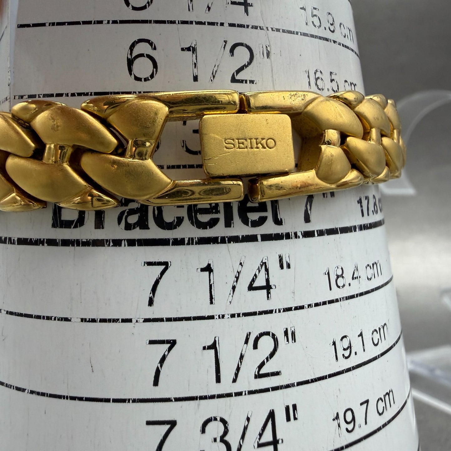 Seiko Tank Watch Women 15mm MOP Dial Gold Tone Rectangle 1F20-0AC0 New Battery10