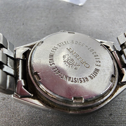 Orient Watch Women 25mm White Dial Steel Daydate Round E51930100CS New Batt9