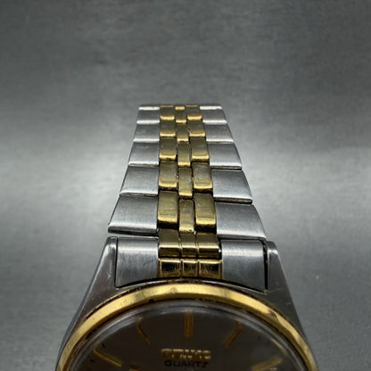Seiko Watch Men 36mm Silver Dial Two Tone Daydate Round 7n438a30 New Battery4