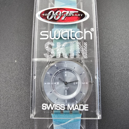 Swatch Skin James Bond Thunderball Watch Men 34mm SFK154 New Battery NOS0