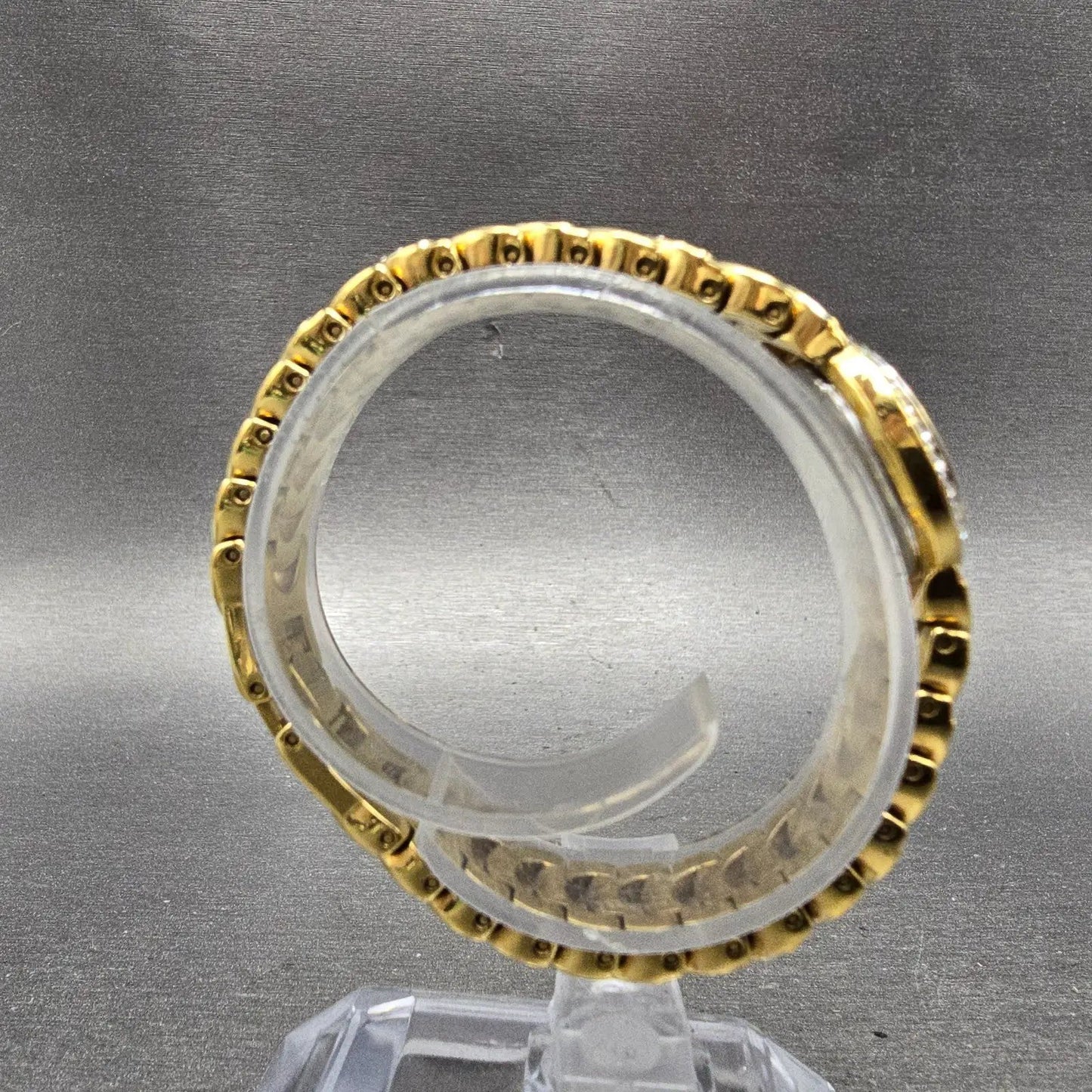 Bucherer Watch Women 20mm MOP Dial Gold Tone Round 901 544 New Battery Crystals8