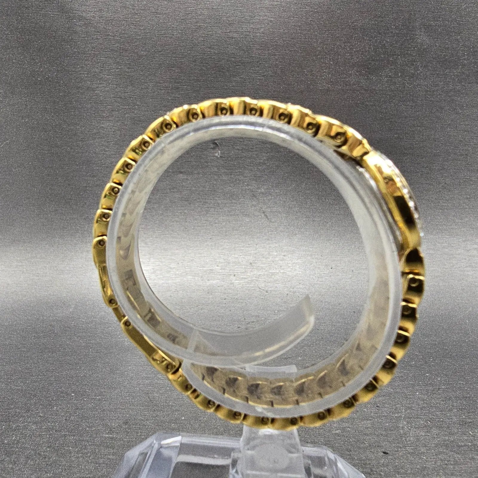 Bucherer Watch Women 20mm MOP Dial Gold Tone Round 901 544 New Battery Crystals8