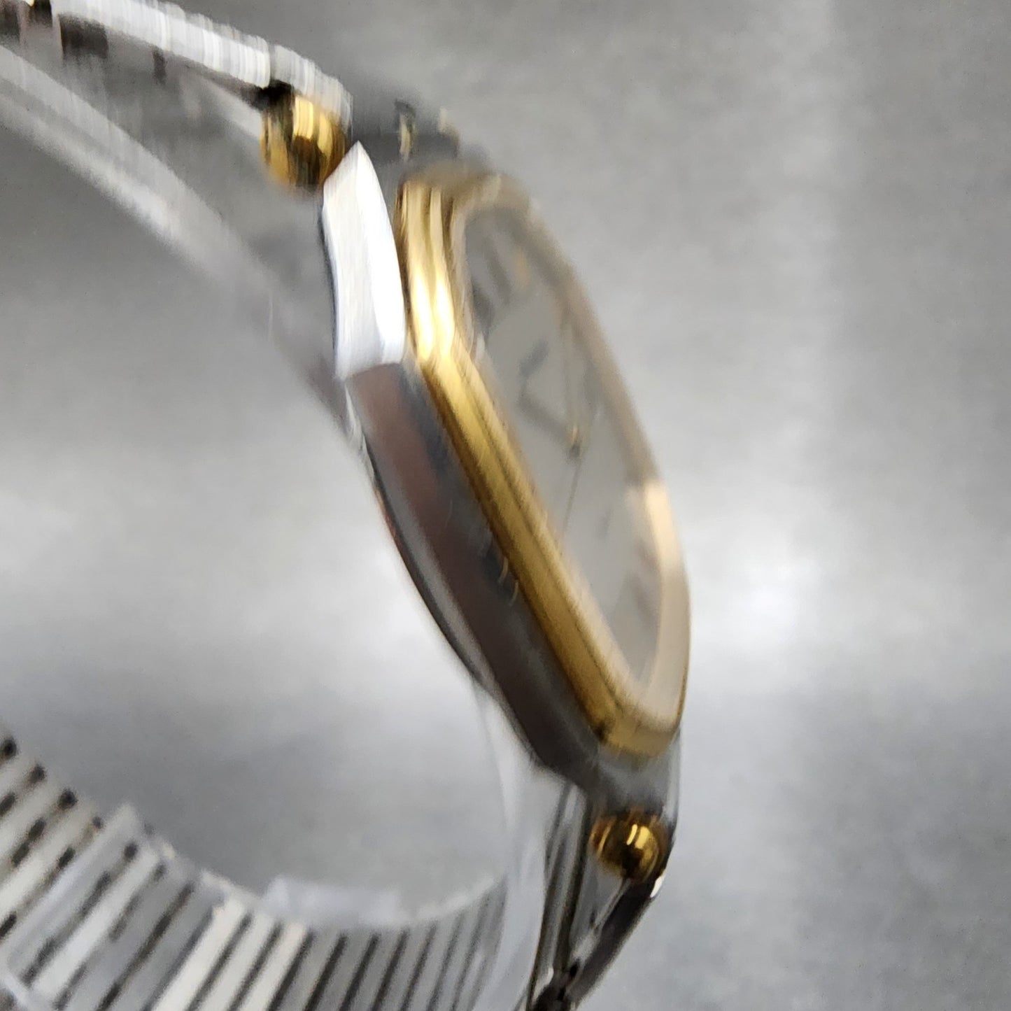 Bucherer Watch Men 31mm Silver Dial Two Tone Date Octagon 22027 New Battery3