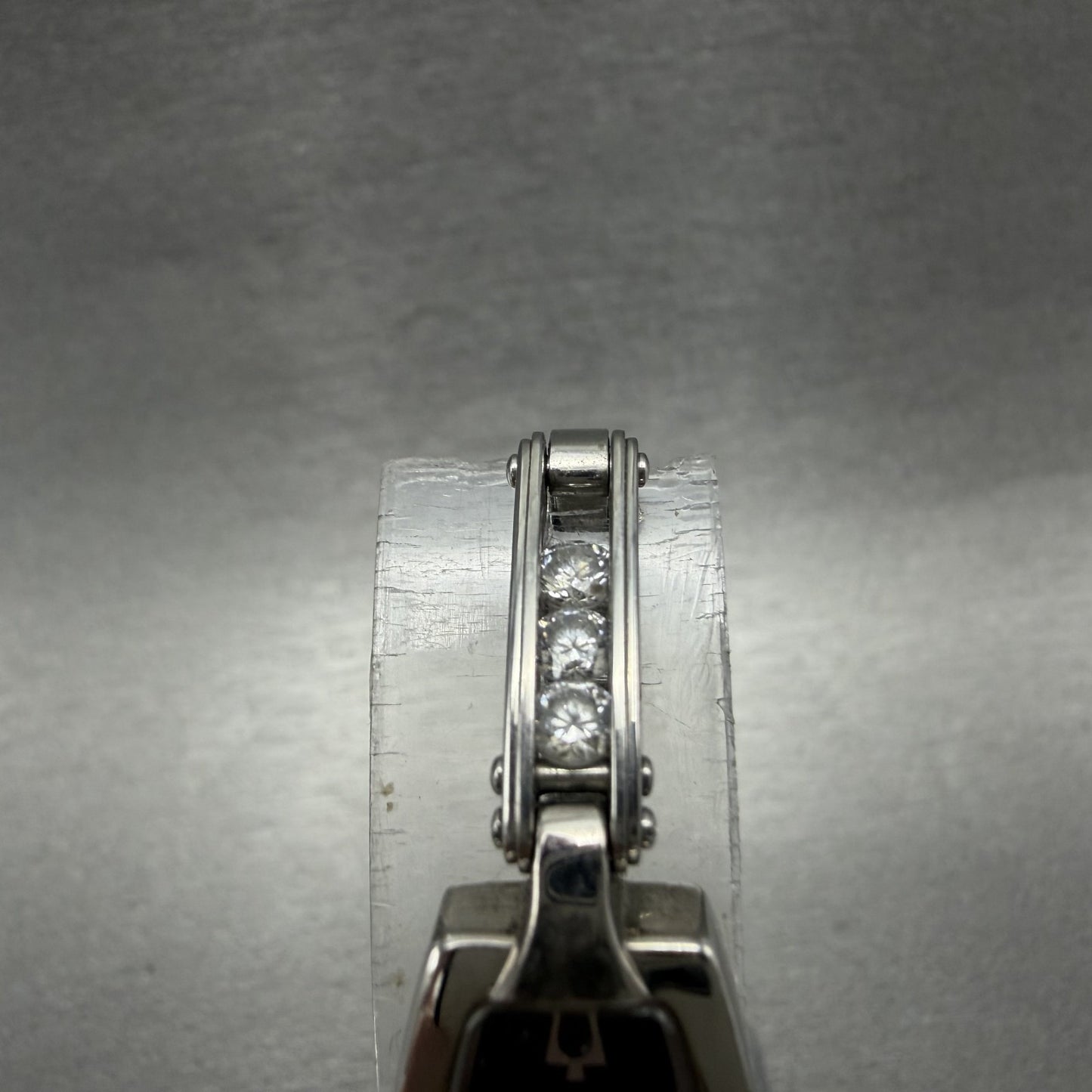 Bulova Tank Watch Women 14mm Black Dial Silver Tone Rectangle 96T15 New Battery4