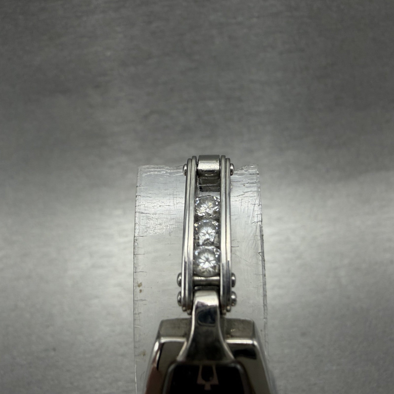 Bulova Tank Watch Women 14mm Black Dial Silver Tone Rectangle 96T15 New Battery4