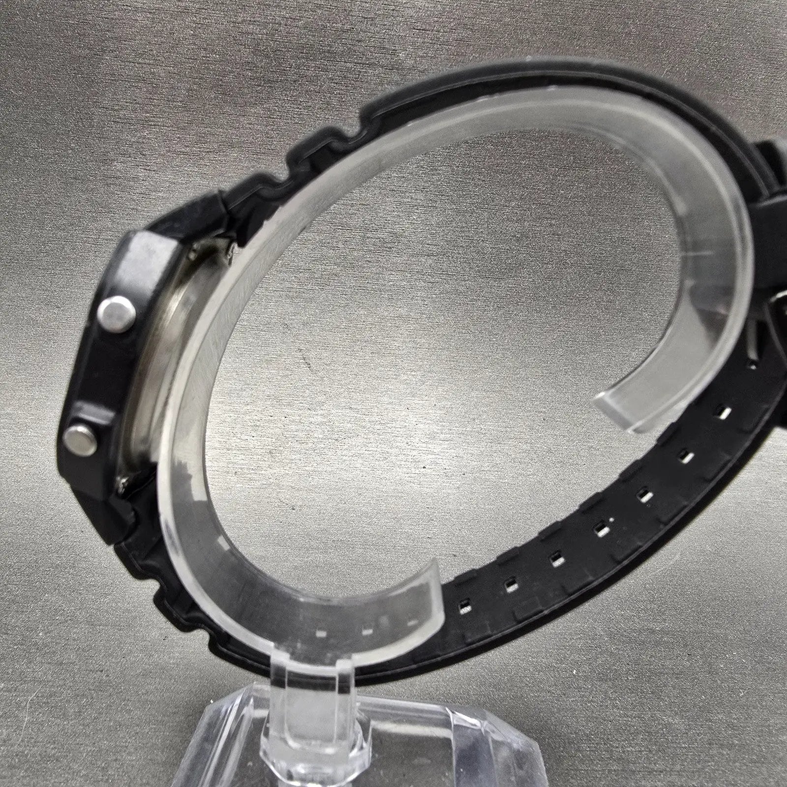 Casio TS-1000 Watch Men 39mm Black Alarm Chronograph READ!! VTG New Battery5
