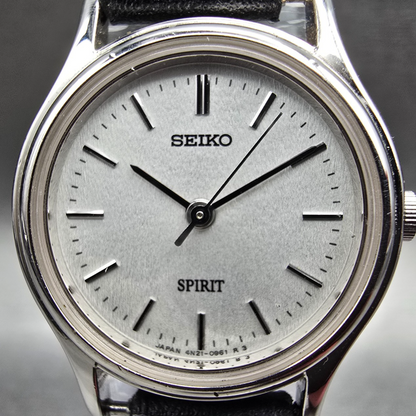 Seiko Watch Women 23mm Silver Dial Silver Tone Round 4N21-0450 New Battery1