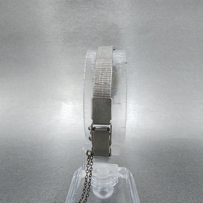 Seiko Tank Watch Women 14mm Silver Dial Silver Tone 13205779 New Battery7