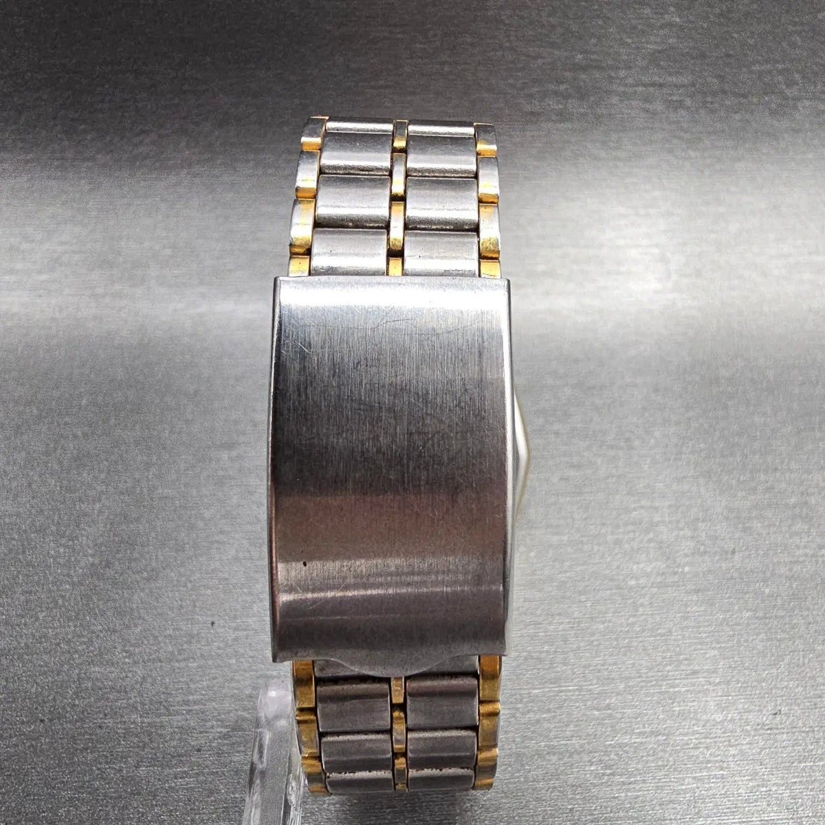 Seiko Dolce Watch Men 30mm Gold Dial Gold Tone Hexagon 5931-5510 New Battery7