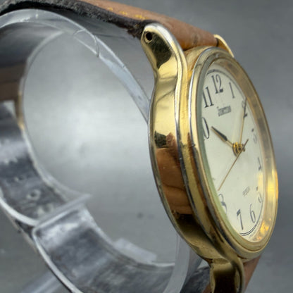 Citizen Junction Watch Unisex 31mm Cream Dial Gold Tone 6A31-L02265 New Battery3