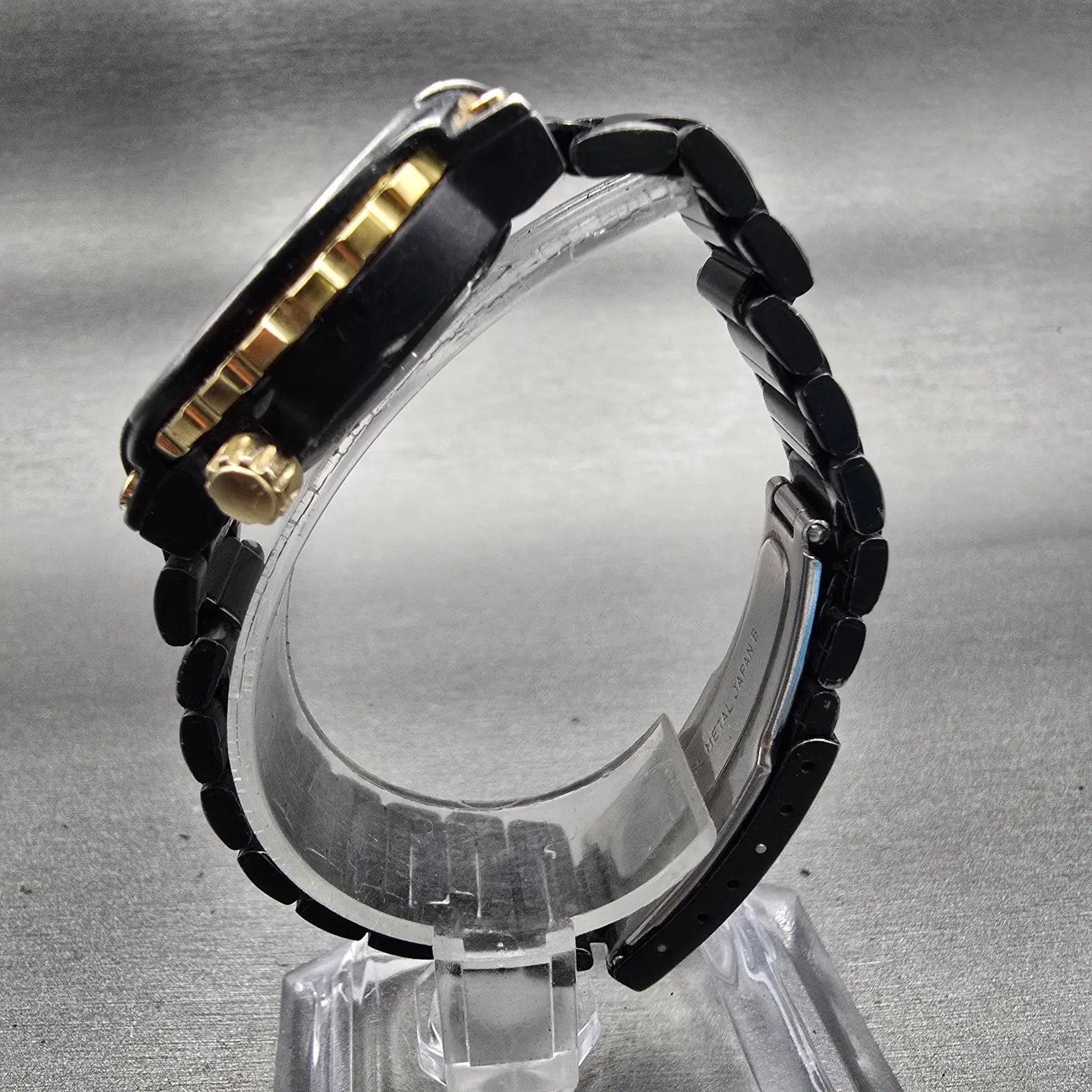 Seiko SQ Dive Watch Women 29mm Gold Dial Two Tone Daydate 3Y03-0059 New Battery6