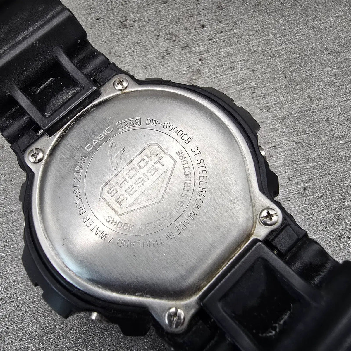 Casio G-Shock DW-6900CB Watch Men 51mm Gold Dial Black Chrono Alarm New Battery10