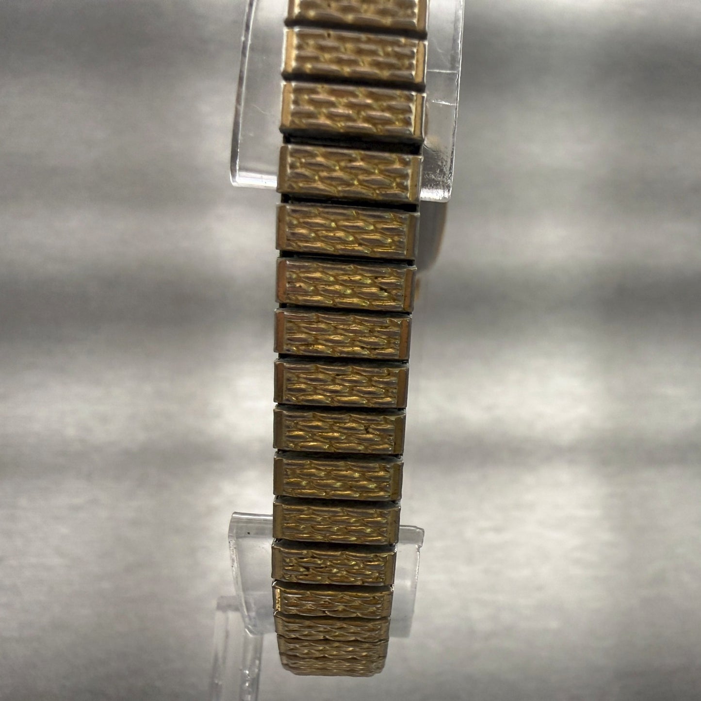 Seiko Watch Women 17mm Black Dial Gold Tone Rectangle 1N00-5K29 VTG New Battery7