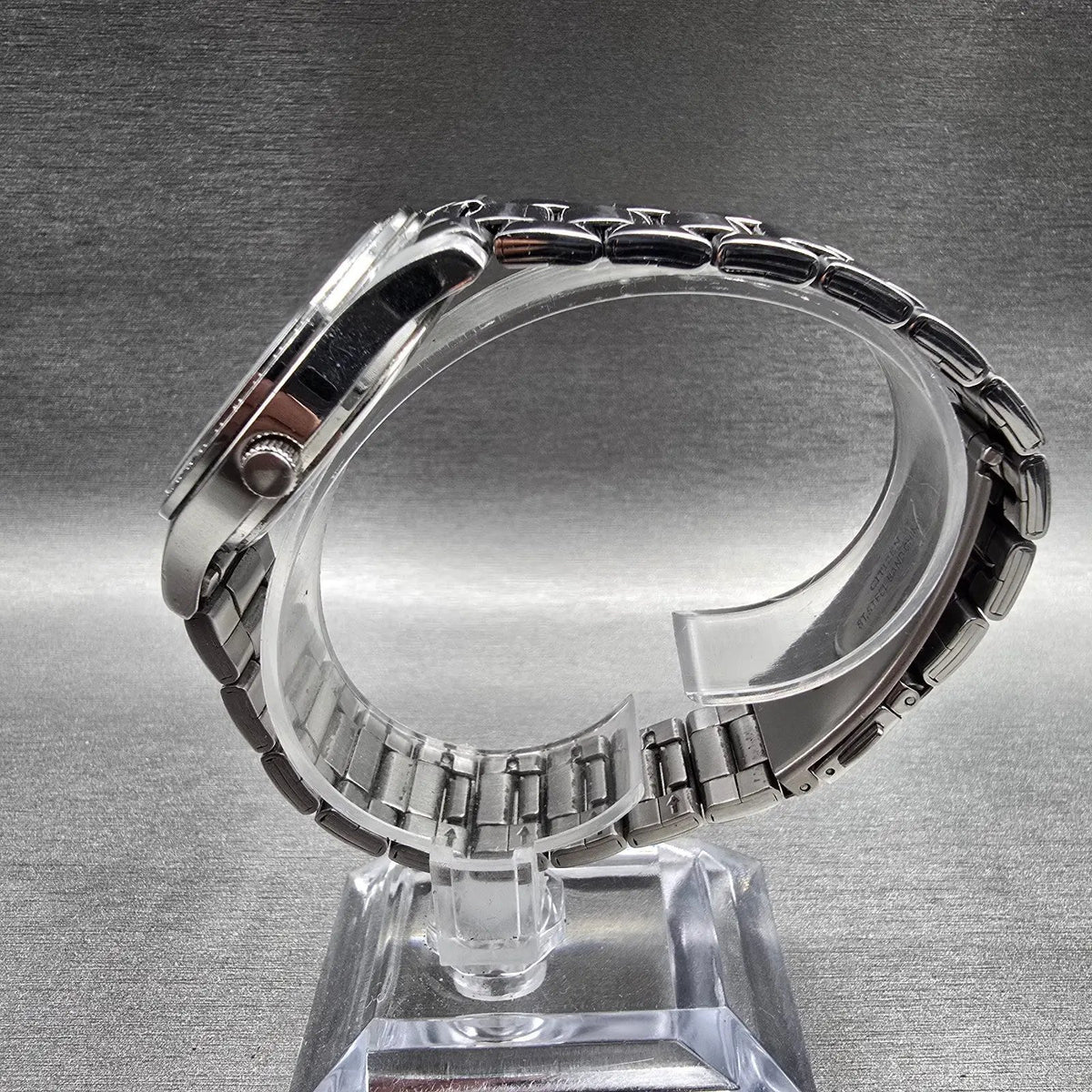 Citizen Watch Men 34mm Silver Dial Silver Tone Date Gemmed 1112-S088275 New Batt6