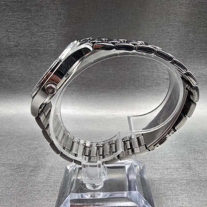Citizen Watch Men 34mm Silver Dial Silver Tone Date Gemmed 1112-S088275 New Batt6