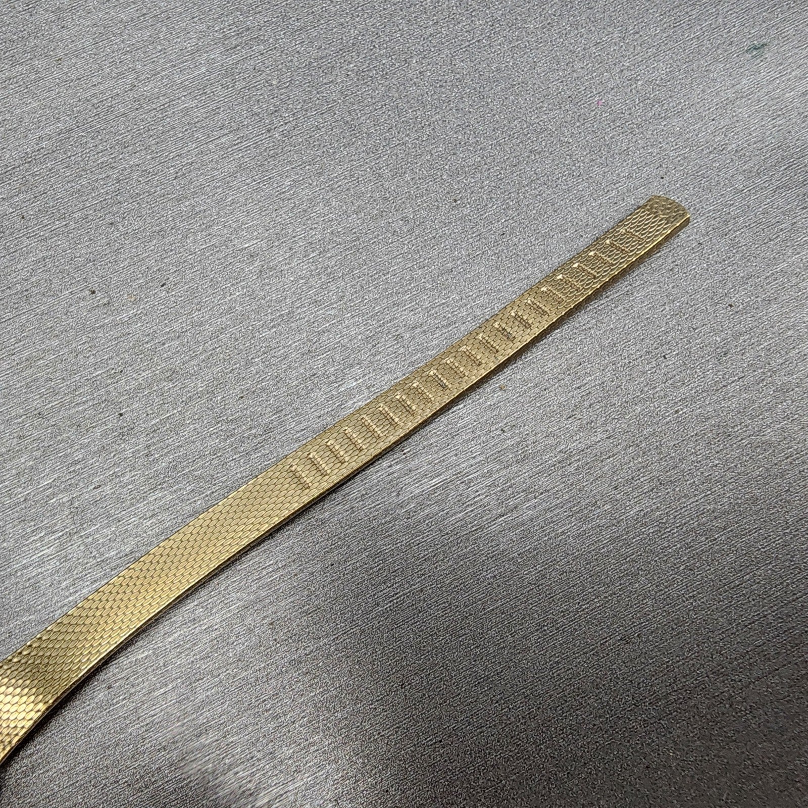 Gruen Watch Women 14mm Gold Dial Gold Tone Hexagon Diamond Bezel READ!! New Batt8