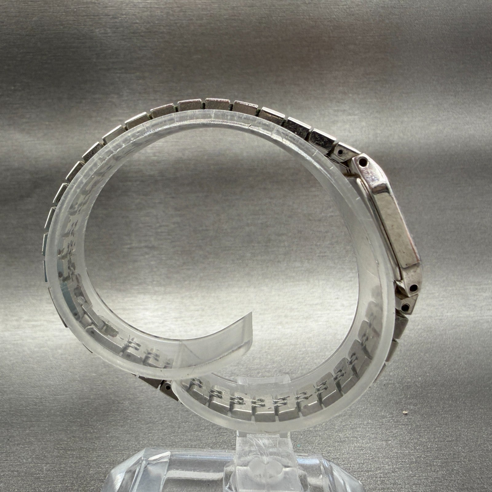 Seiko Watch Women 16mm Silver Dial Two Tone Octagon 2C20-5209 New Battery VTG 478