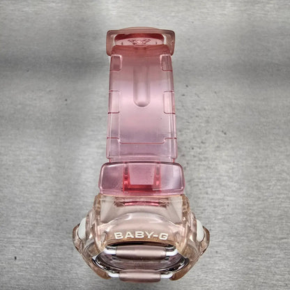 Casio Baby-G GB-169U Watch Women 43mm Pink Dial Clear Case Chrono Alarm New Batt4