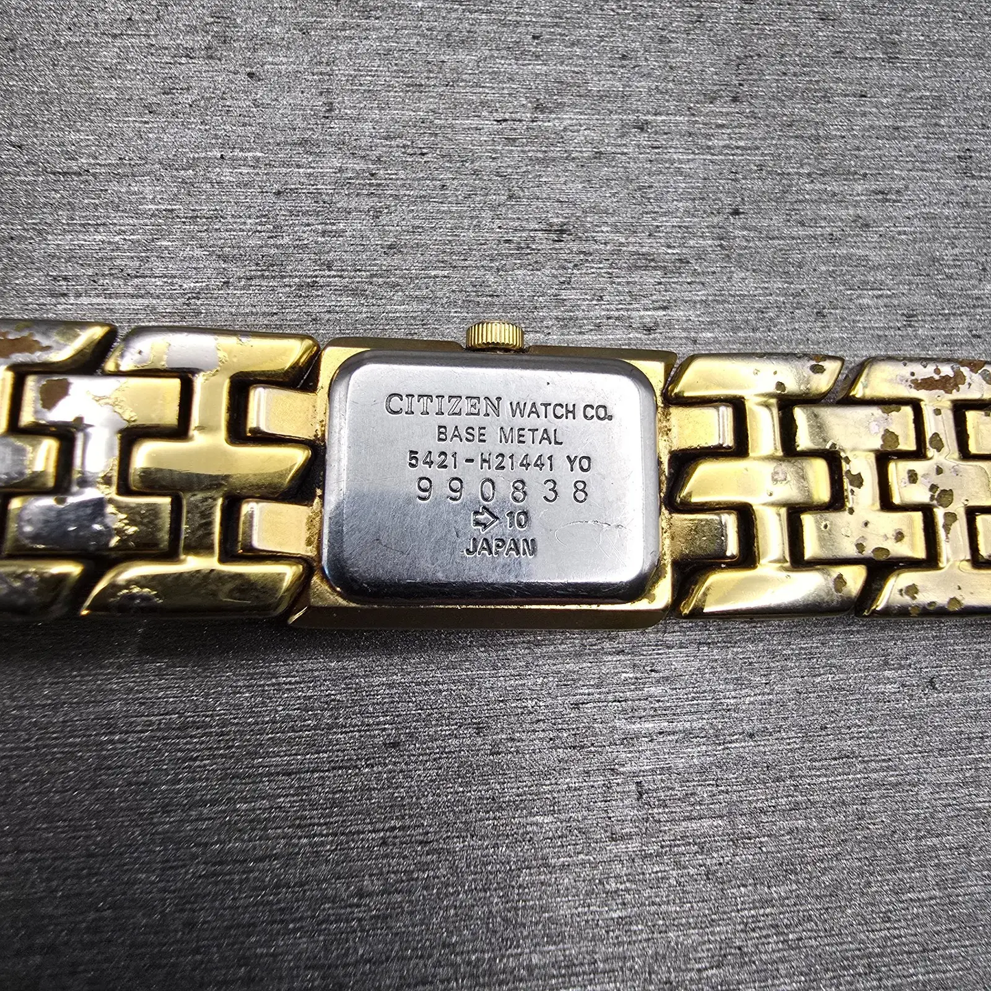 Citizen Elegance Watch Women 14mm MOP Dial Two Tone Gemmed 5421-H21441 New Batt10