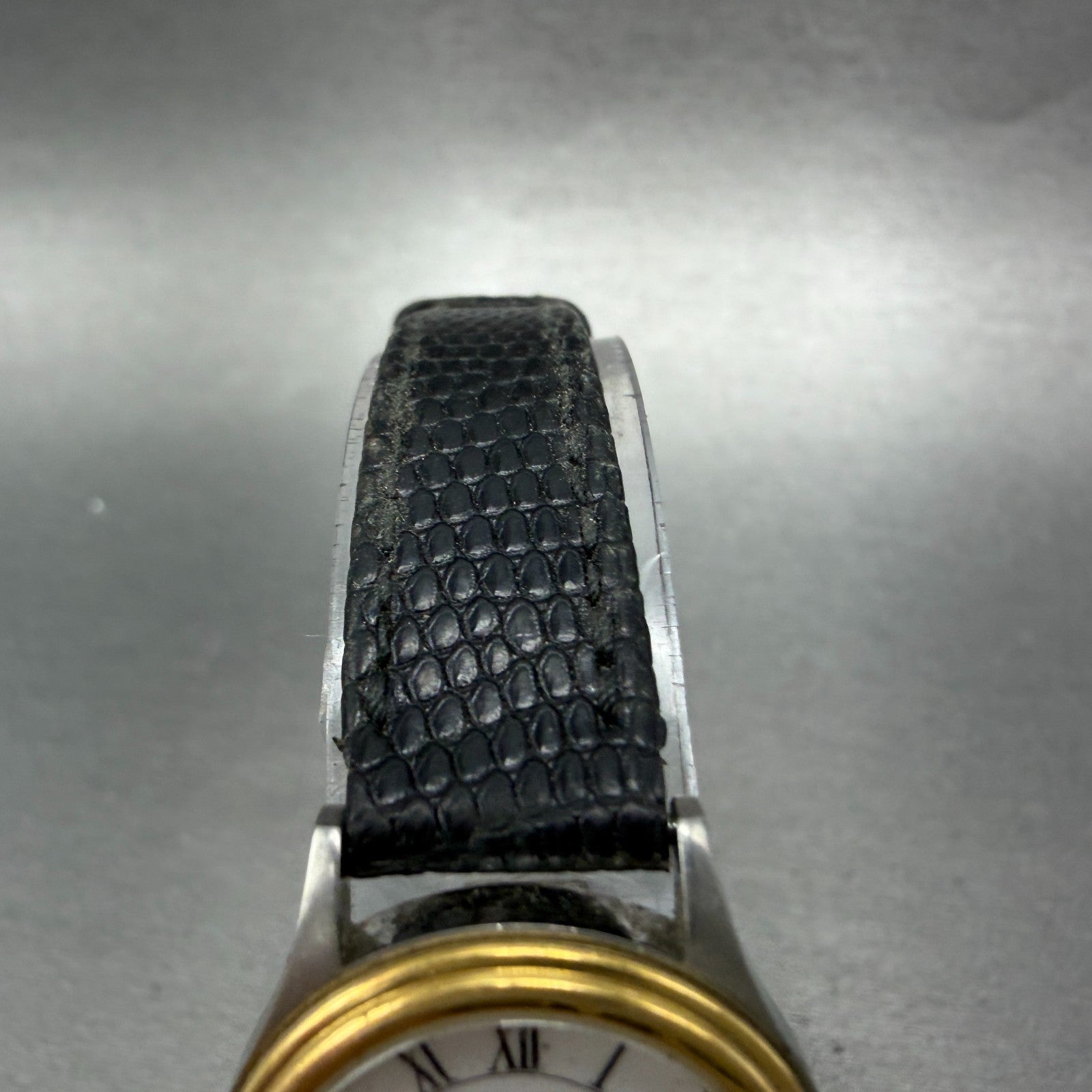 Tiffany Co Portfolio Watch Women 24mm White Dial Two Tone Round NO CASEBACKPARTS5