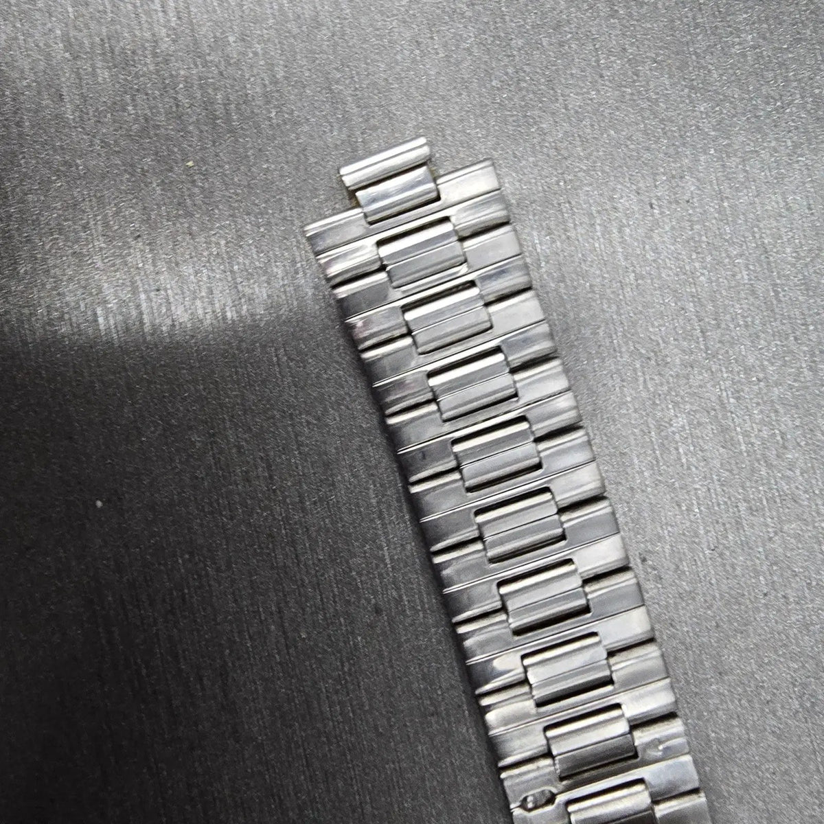 Seiko Landy Bracelet 18mm Stainless Steel Two Tone Folding Clasp VTG Japan12