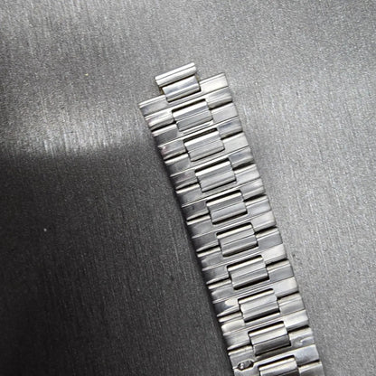 Seiko Landy Bracelet 18mm Stainless Steel Two Tone Folding Clasp VTG Japan12