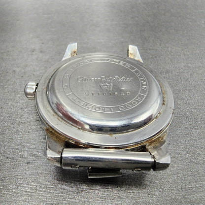 Citizen Autodater Watch Men 39mm White Dial Steel Daydate Automatic 1402at Runs9