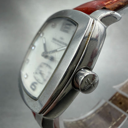 Skagen Watch Women 30mm MOP Dial Silver Tone Square 556SSL04 New Battery2