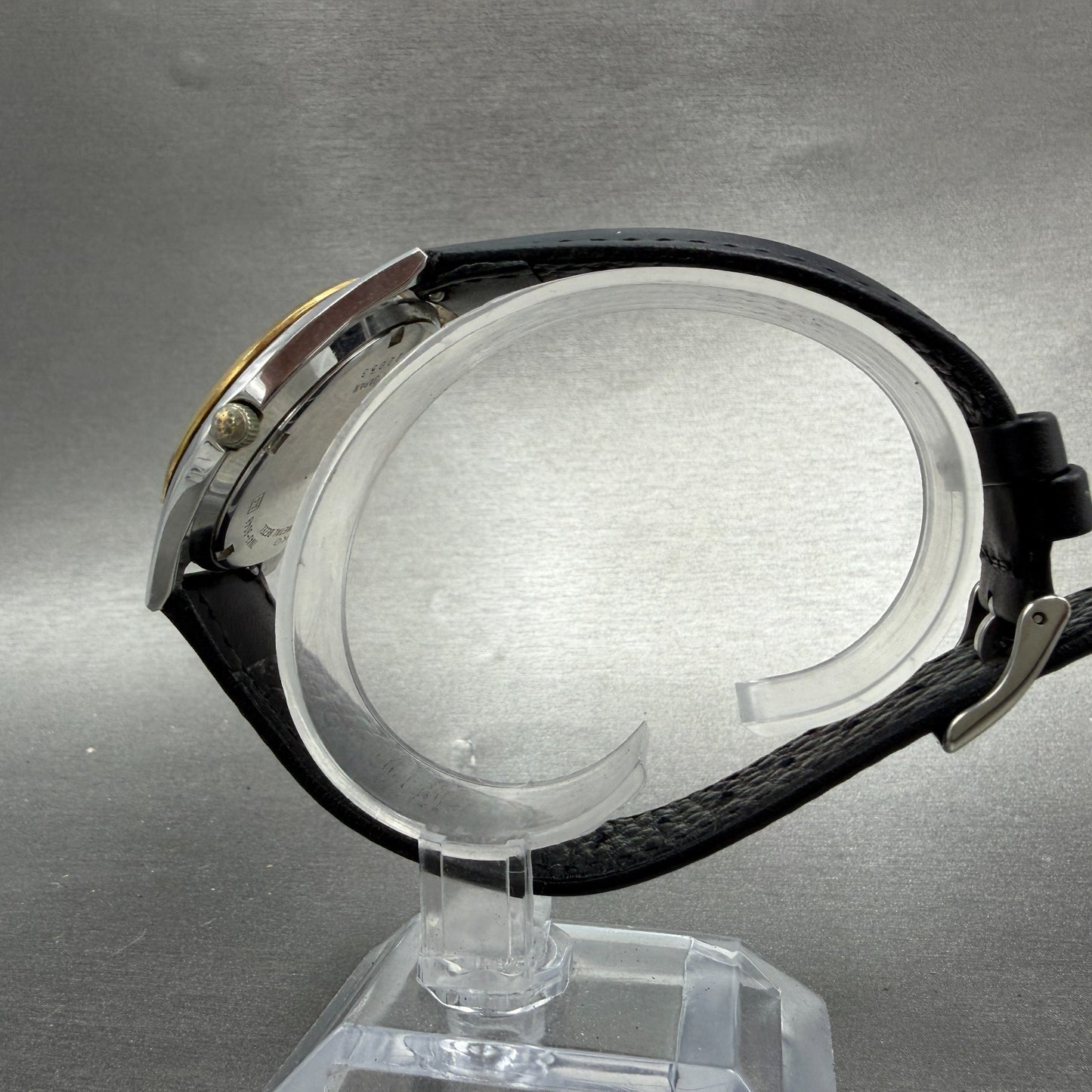 Seiko Watch Men 37mm Silver Dial Two Tone Daydate Round 7N43-9048 New Battery M36