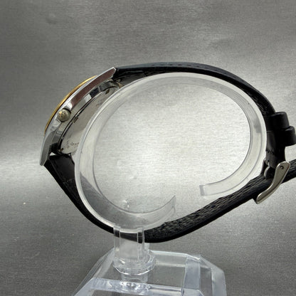 Seiko Watch Men 37mm Silver Dial Two Tone Daydate Round 7N43-9048 New Battery M36