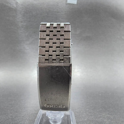 Seiko Analog Digital Watch Men 31mm Champagne Dial Two Tone H449-5050 New Batt7