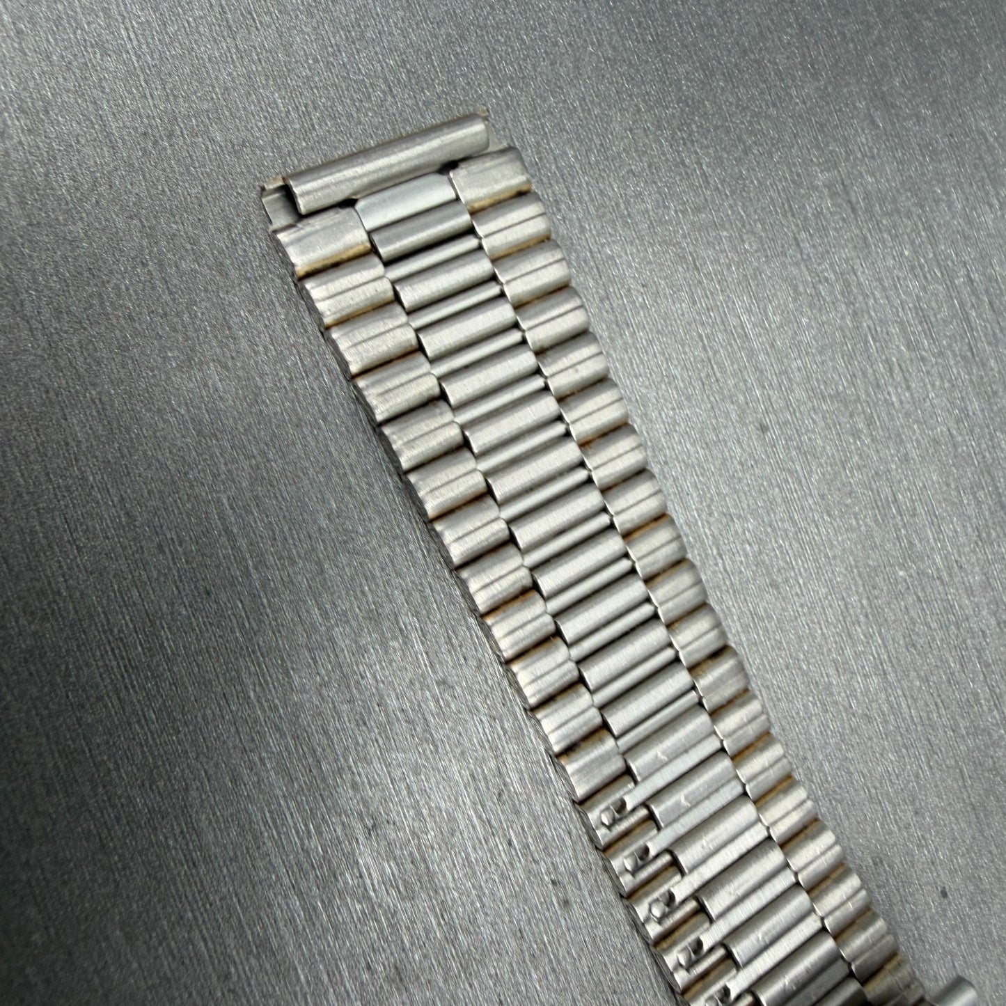 Seiko SQ Bracelet 18mm Stainless Steel Gold Tone Tri Folding Clasp Vintage Japan13