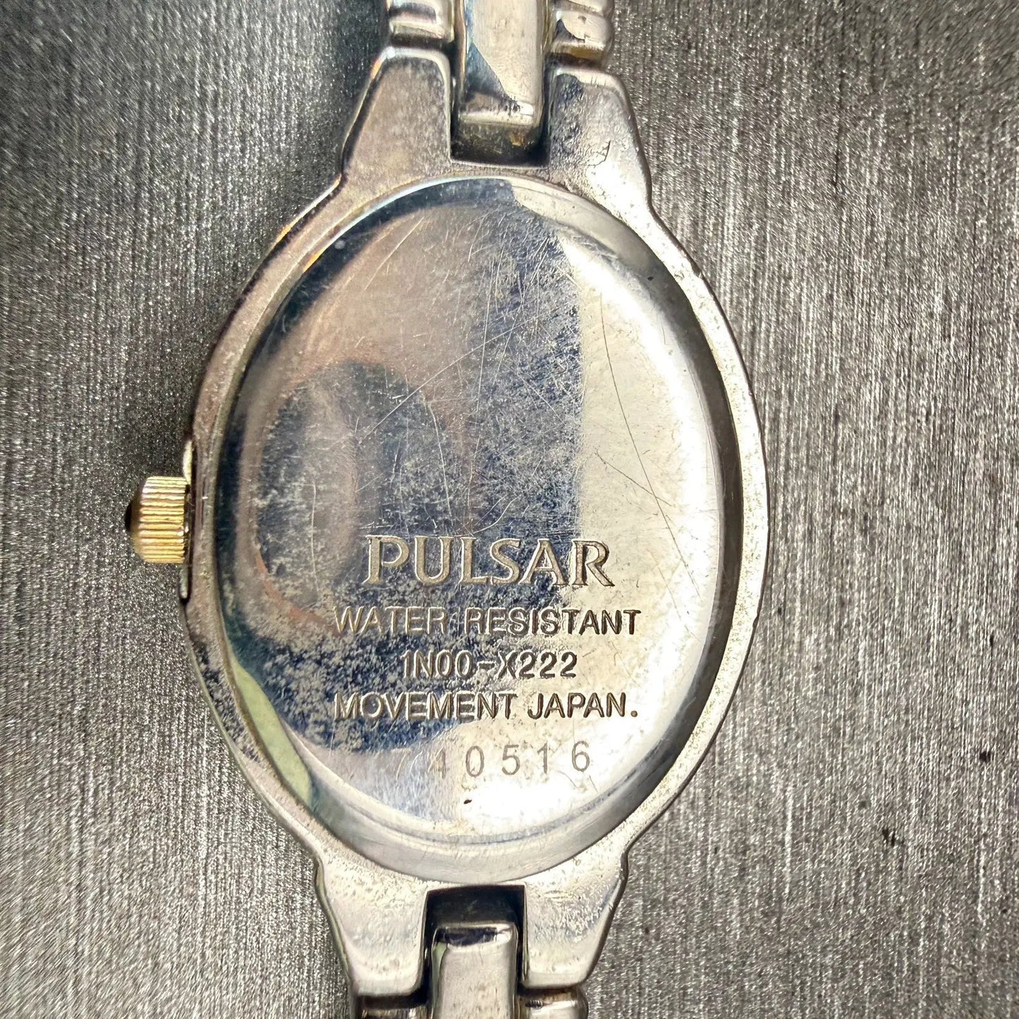 Seiko Pulsar Watch Women 18mm MOP Dial Silver Tone Gemmed 1N00-X222 New Battery10