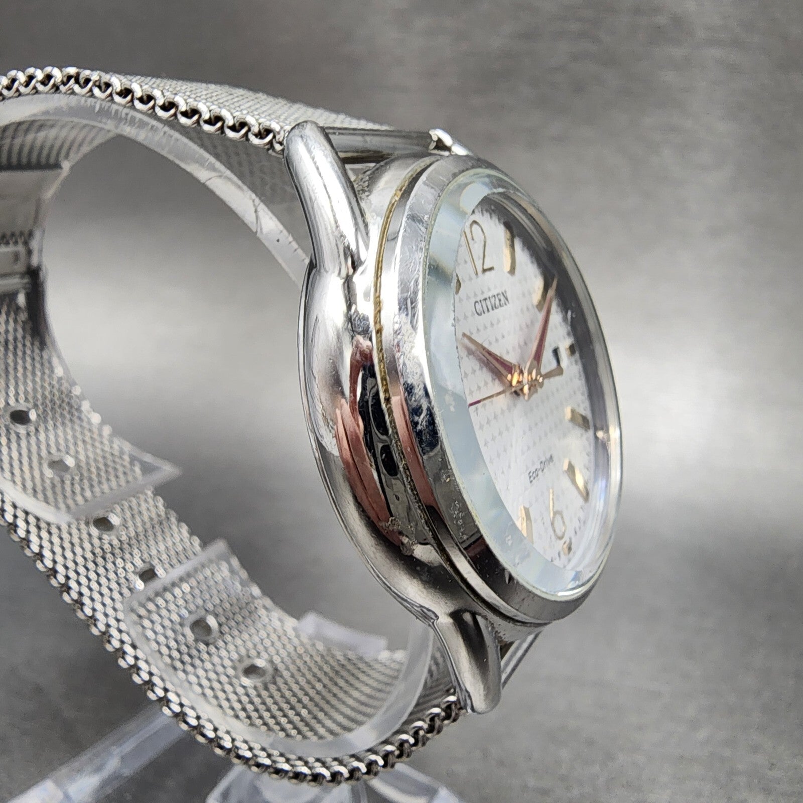 Citizen LTR EcoDrive Watch Women 36mm White Dial Stainless Steel Date Round Run3