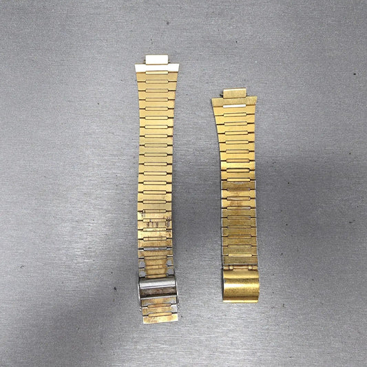 Seiko Bracelet 10mm Stainless Steel Gold Tone Vintage Japan Z4210