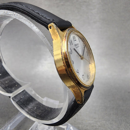 Seiko Watch Women 25mm Silver Dial Gold Tone Round 26210130 New Battery3