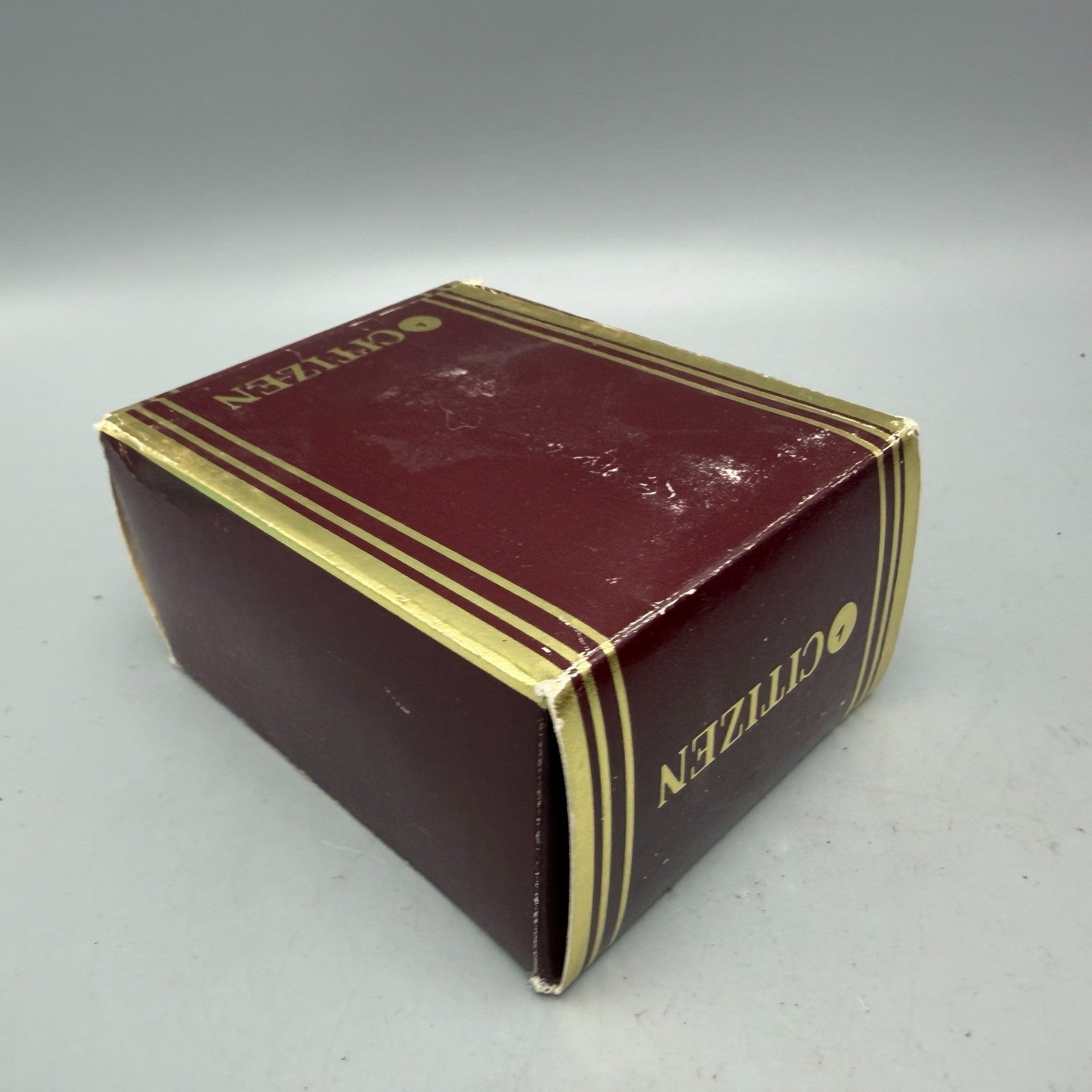 Citizen Presentation Watch Box Case Red Plastic 1990's 1980's Rectangle VTG AV9