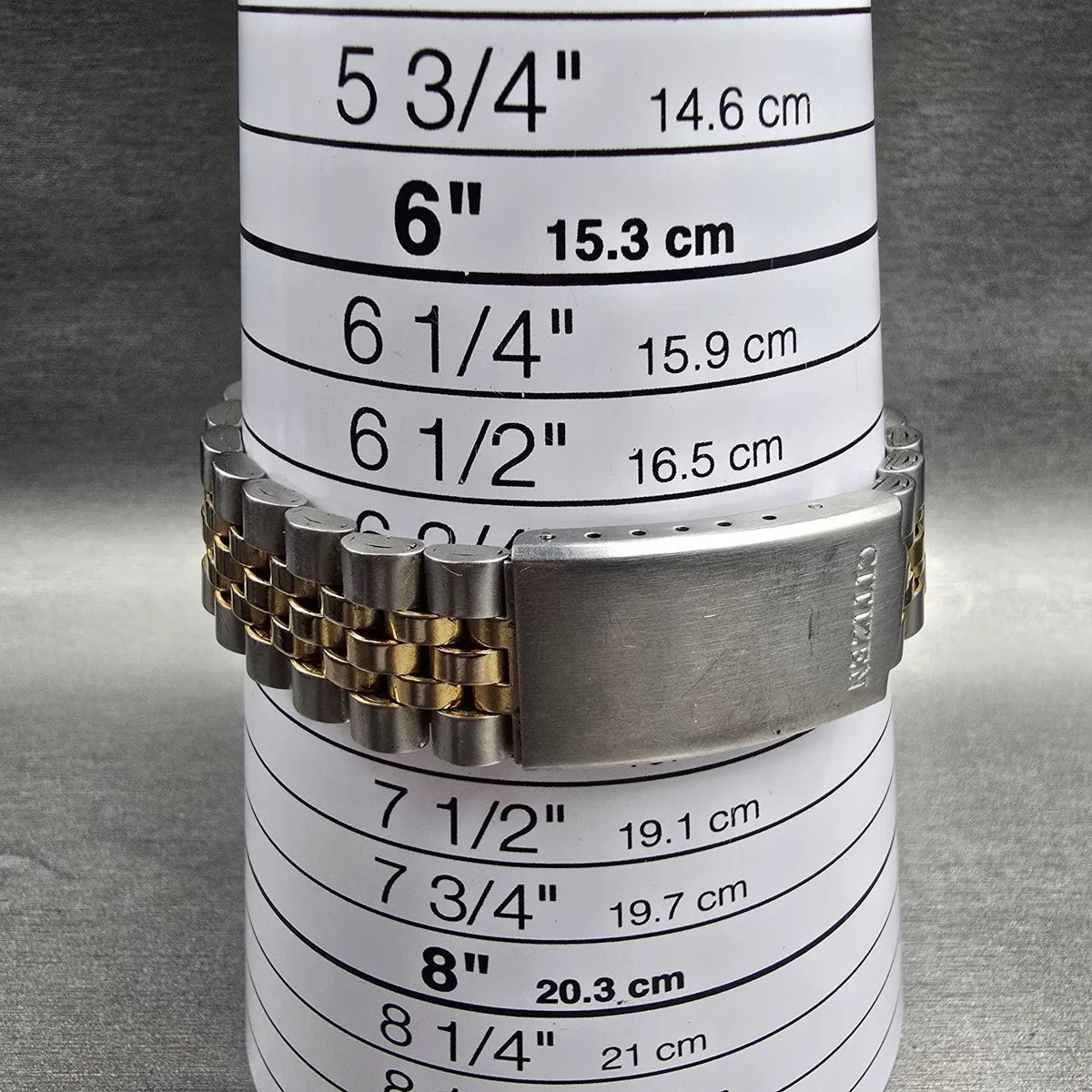 Citizen CQ President Watch Men 35mm Silver Dial Daydate 1102-R12535 New Battery9