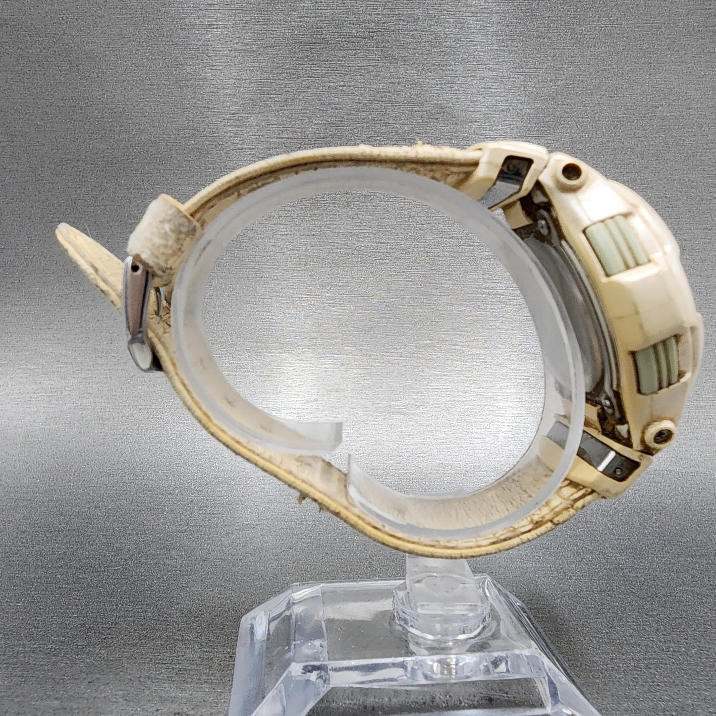 Casio BabyG BGC110 Watch Women 42mm Digital White Tone Round Alarm New Battery8