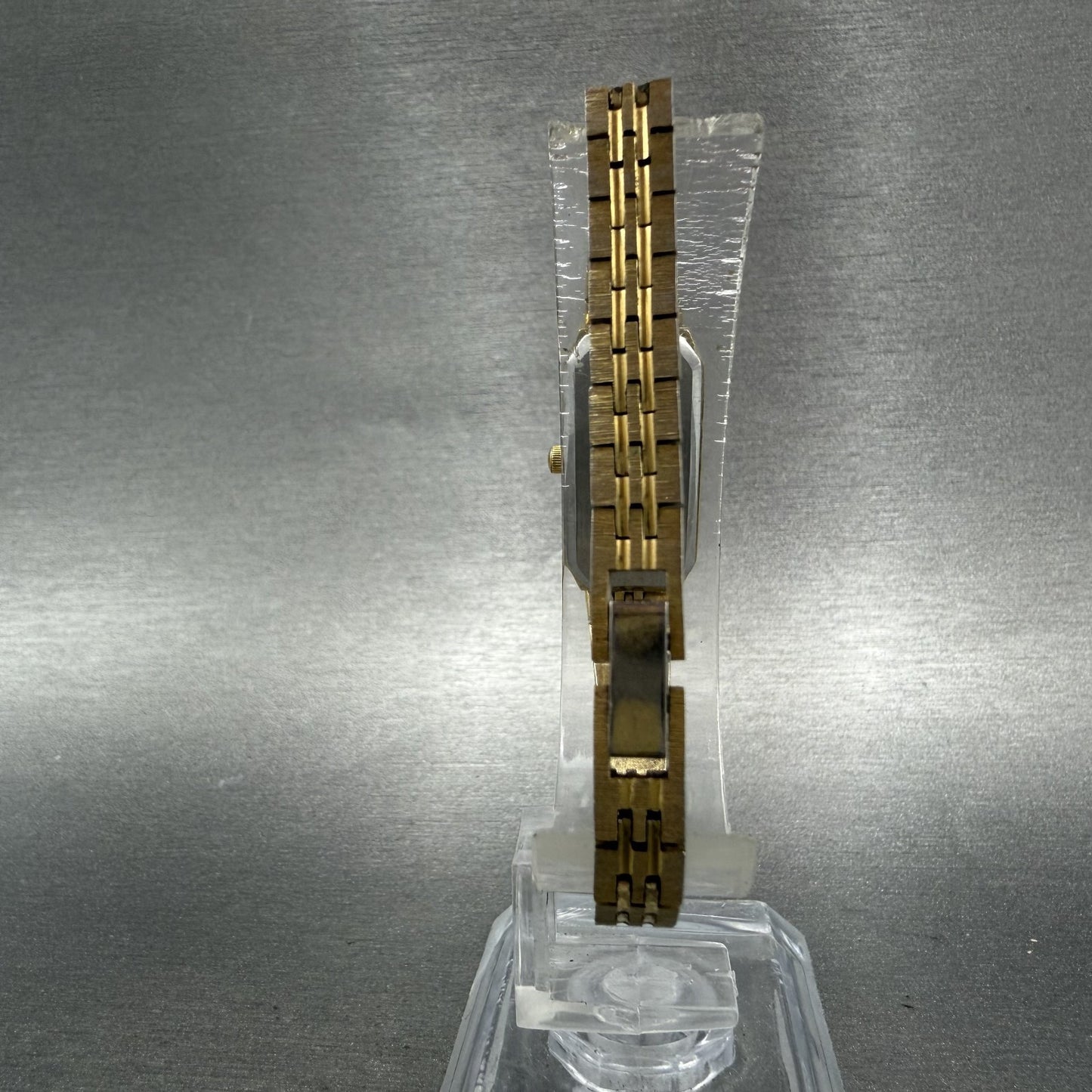 Citizen CQ Tank Watch Women 13mm Champagne Dial Gold Tone Rectangle New Battery7
