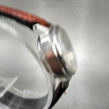 Seiko Automatic Watch Women 23mm Silver Dial Silver Tone Date 42050030 Runs3