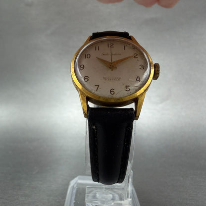 Seiko Fashion Watch Women 24mm Silver Dial Gold Tone Manual Round 5315 Runs VTG5