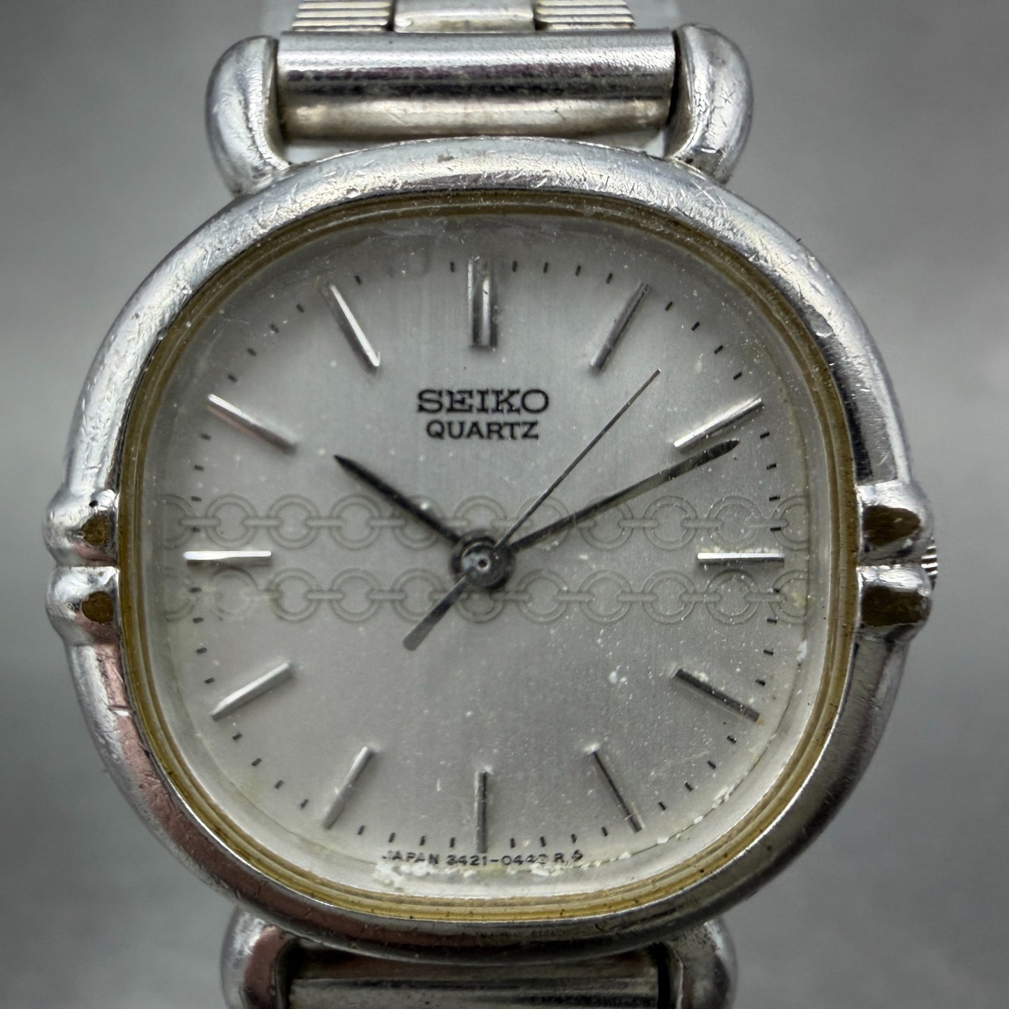 Seiko Watch Women 23mm Silver Dial Silver Tone Round 3421-5190 New Battery1